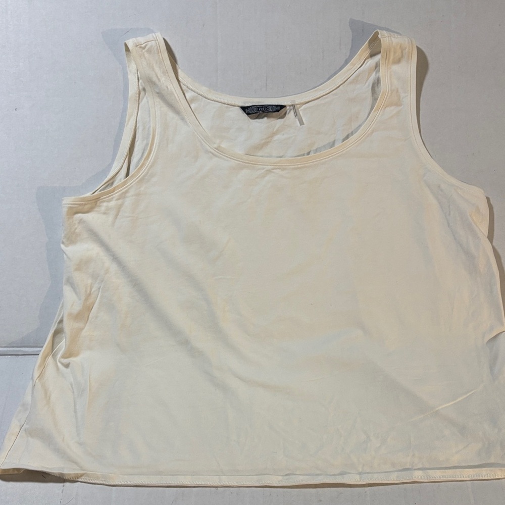 Women's Cream Tank Top plus size ?